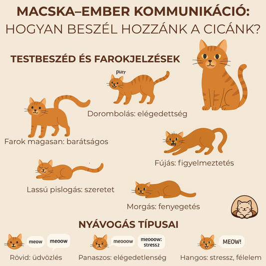 Macska–ember kommunikáció: hogyan beszél hozzánk a cicánk? 🐱💬