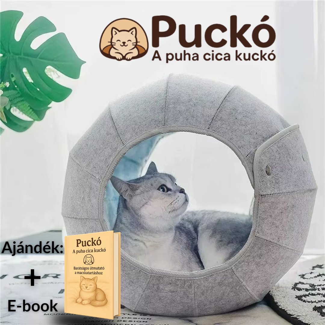 Puckó – Puha, összecsukható macskabúvóka