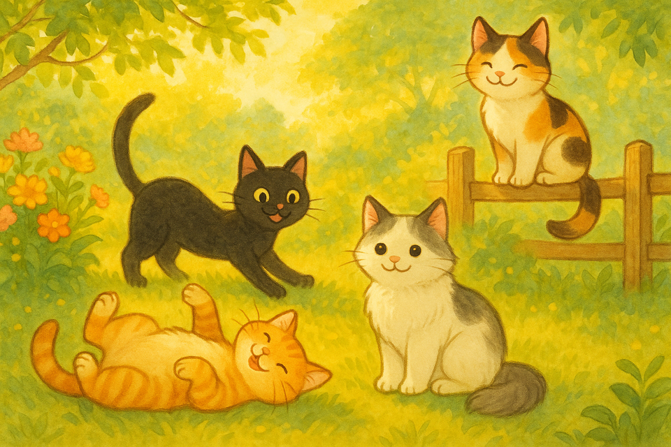  Happy cats